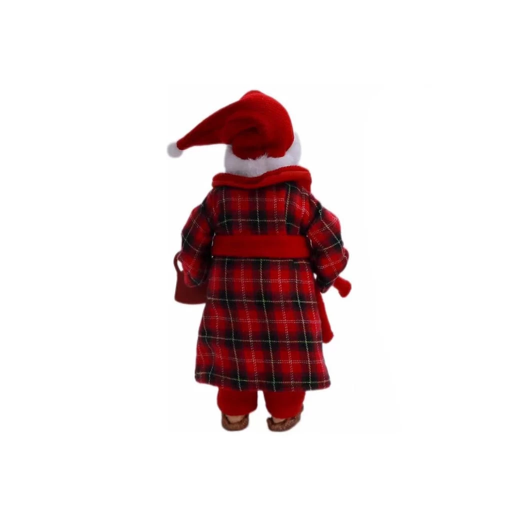 New 💯 10.5" Plaid Robe Santa Figure by Ashland® 😉 5 New 💯 10.5" Plaid Robe Santa Figure by Ashland® 😉 - Image 3