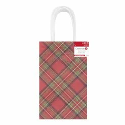 Promo ⌛ Small Red & Black Plaid Gift Bags, 6ct. by Celebrate It™ 🎄 Christmas 😀 -Christmas Shop 10699583 4