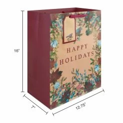Flash Sale 🥰 Extra Large Happy Holidays Gift Bag by Celebrate It™ ❄ Christmas 😍 -Christmas Shop 10699585 3