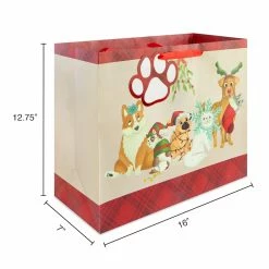 Discount 🥰 Extra Large Vogue Pets Gift Bag by Celebrate It™ 🎁 Christmas 😍 -Christmas Shop 10699592 3