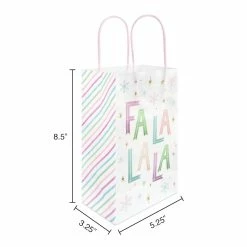 Wholesale ✨ Small Fa La La La Gift Bags, 6ct. by Celebrate It™ 🎄 Christmas 😀 -Christmas Shop 10699605 3