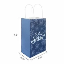 Outlet 🛒 Small Let It Snow Gift Bags, 6ct. by Celebrate It™ 🎁 Christmas 🔔 -Christmas Shop 10699608 3