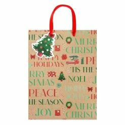 Budget ✨ Large Kraft Sentiments Gift Bags, 2ct. by Celebrate It™ 🎄 Christmas 🧨 -Christmas Shop 10699609 3
