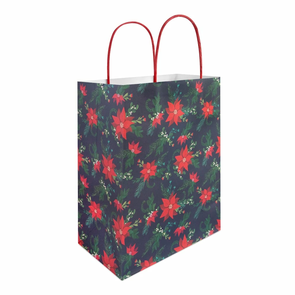 Deals π Medium Poinsettia Gift Bags, 5ct. by Celebrate It™ π Christmas βοΈ 4 Deals π Medium Poinsettia Gift Bags, 5ct. by Celebrate It™ π Christmas βοΈ - Image 2