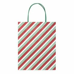 Coupon π Medium Red & White Diagonal Stripes Gift Bags, 5ct. by Celebrate It™ π Christmas π―