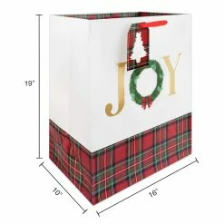 Top 10 ⭐ Jumbo Joy Plaid Gift Bag by Celebrate It™ 🎅 Christmas ⌛ -Christmas Shop 10699620 3