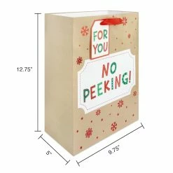Wholesale 🤩 Large No Peeking! Gift Bags, 2ct. by Celebrate It™ 🎁 Christmas 🎁 -Christmas Shop 10699621 4
