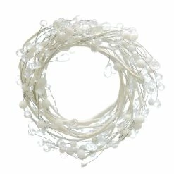 Budget 🤩 5ft. White Clear Bead Coiled Garland by Ashland® 🤩 -Christmas Shop 10699677 2
