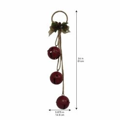 Hot Sale 🛒 24" Red 3 Bell Door Hanger by Ashland® ⌛ -Christmas Shop 10699737 3