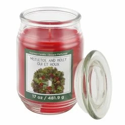 Discount 🎁 Mistletoe & Holly Scented Candle Jar by Ashland® ✔️ -Christmas Shop 10699761 2
