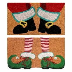 Cheapest ❤️ Assorted Santa & Elf Feet Doormat by Ashland® ✔️