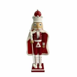 Discount 😉 16" Red & White Wooden Nutcracker by Ashland® ❤️