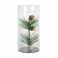 Hot Sale 🎁 8" Pine Leaf Glass Tealights Holder by Ashland® 😍