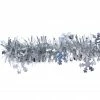 Hot Sale ⌛ 12ft. Silver Snowflake Tinsel Garland by Ashland® ⭐