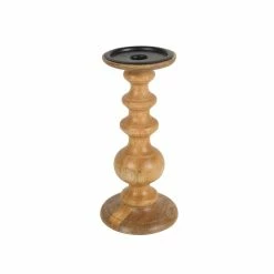 Best Sale 😀 10" Wood Pillar Candle Holder by Ashland® 😍