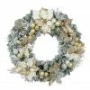 Budget 🎉 30" Flocked Pine, Poinsettia, Ornament & Fern Wreath by Ashland® 🔔 -Christmas Shop 10699971 1