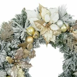 Budget π 30" Flocked Pine, Poinsettia, Ornament & Fern Wreath by Ashland® π 6 Budget π 30" Flocked Pine, Poinsettia, Ornament & Fern Wreath by Ashland® π -Christmas Shop 10699971 2