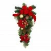 Promo 🎁 32" Poinsettia & Pinecone Teardrop by Ashland® 😉 -Christmas Shop 10700004 1