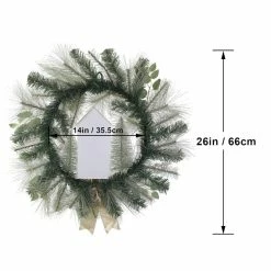 Best Pirce ⌛ 26" Cream & Green Pine Berry Wreath by Ashland® 😀 -Christmas Shop 10700005 3