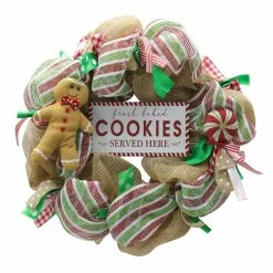 Deals 👍 22" Red & Green Gingerbread Wreath by Ashland® 🤩
