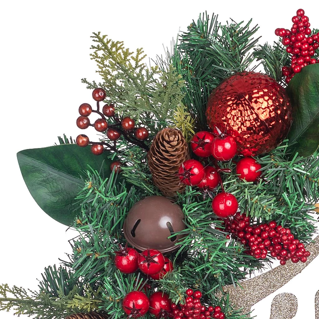 Cheapest β¨ 24" Church & Red Ball Ornament Pine Wreath by Ashland® π 4 Cheapest β¨ 24" Church & Red Ball Ornament Pine Wreath by Ashland® π - Image 2