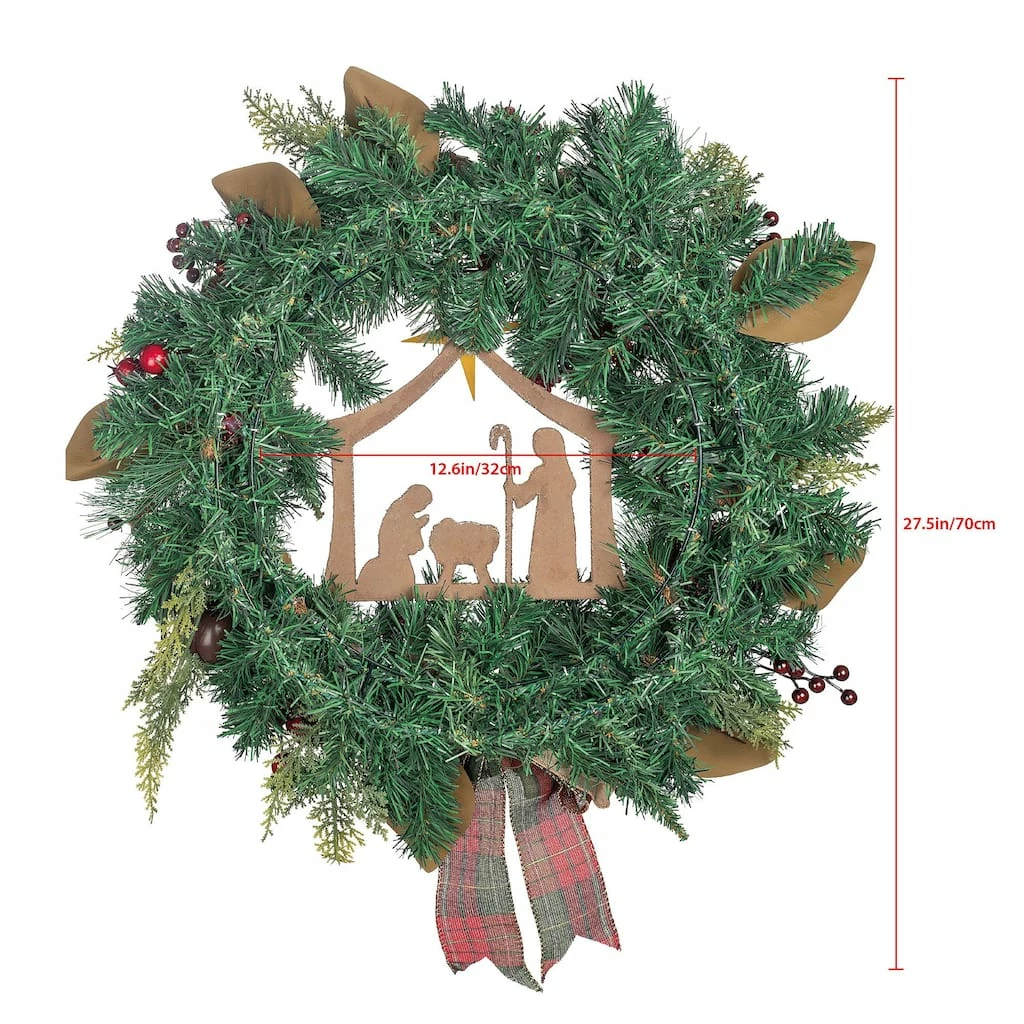 Cheapest β¨ 24" Church & Red Ball Ornament Pine Wreath by Ashland® π 7 Cheapest β¨ 24" Church & Red Ball Ornament Pine Wreath by Ashland® π - Image 5