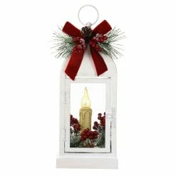 Best reviews of ❤️ 12" White Metal Lantern With LED Lights by Ashland® ✨