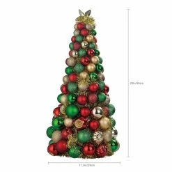 Coupon ⭐ 22" Red, Green & Gold Ornament Tree by Ashland® ❤️ -Christmas Shop 10700078 3