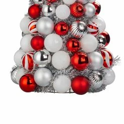 Top 10 🧨 22" Red & White Ornament Tree by Ashland® 🛒 -Christmas Shop 10700082 2