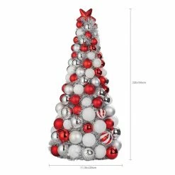 Top 10 🧨 22" Red & White Ornament Tree by Ashland® 🛒 -Christmas Shop 10700082 3