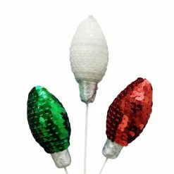 Buy ⭐ Sequin Bulb Pick by Ashland® 🎁 Christmas 😍 -Christmas Shop 10700095 2