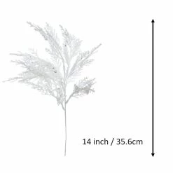 Budget 🔥 White Glitter Cedar Pick by Ashland® 🧨 -Christmas Shop 10700105 3