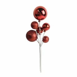 Deals ⭐ Red Ball Ornament Pick by Ashland® 👍 -Christmas Shop 10700128 2
