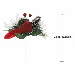 Best deal 🎉 Red Bird & Snowy Pinecone Pick by Ashland® 😍 -Christmas Shop 10700129 2