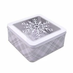 Best reviews of 🤩 7.5" Snowflake Tin by Celebrate It™ 🔔 Christmas 🌟 -Christmas Shop 10700228 3