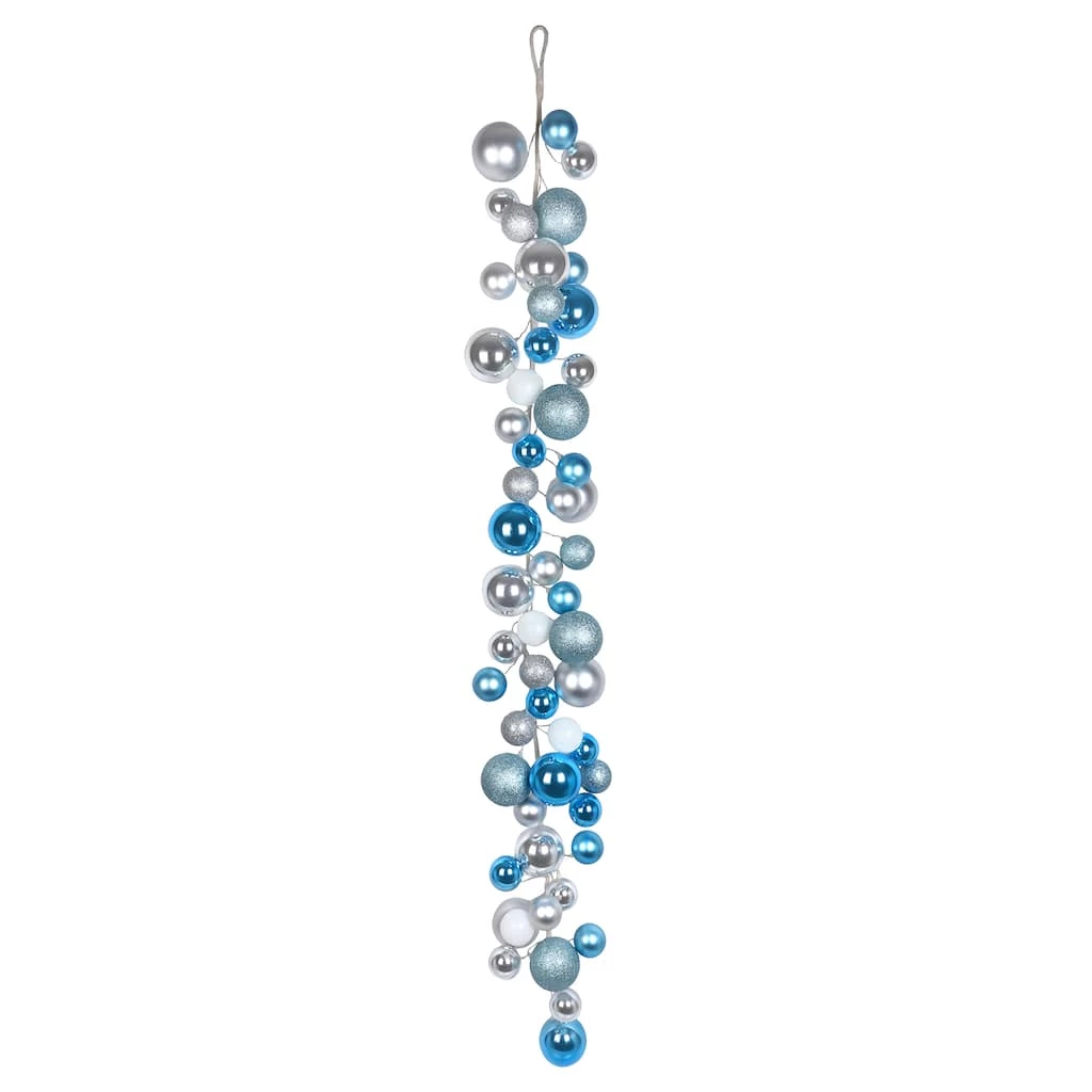 Top 10 π€© 6ft. Blue & Silver Ball Ornament Garland by Ashland® π 4 Top 10 π€© 6ft. Blue & Silver Ball Ornament Garland by Ashland® π - Image 2