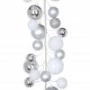 Cheap 🛒 6ft. Silver & White Ball Ornament Garland by Ashland® 👏