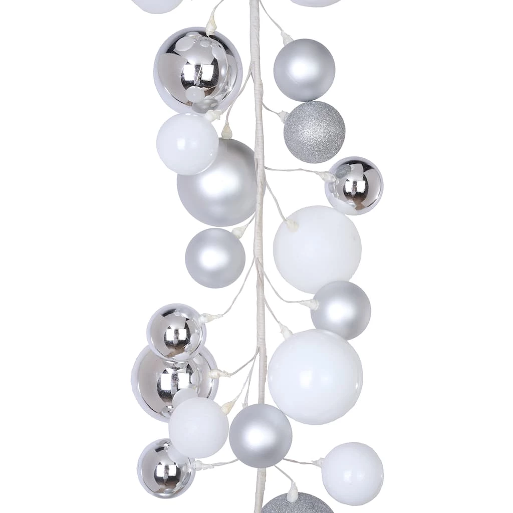 Cheap π 6ft. Silver & White Ball Ornament Garland by Ashland® π 3 Cheap π 6ft. Silver & White Ball Ornament Garland by Ashland® π
