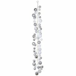 Cheap π 6ft. Silver & White Ball Ornament Garland by Ashland® π 5 Cheap π 6ft. Silver & White Ball Ornament Garland by Ashland® π -Christmas Shop 10700357 3