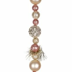 Best Pirce ⭐ 6ft. Pink & Gold Ball & Tinsel Garland by Ashland® ❤️