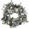 Brand new ✔️ 24" Flocked Pine, Snowflakes & Ornaments Wreath by Ashland® 🔔 -Christmas Shop 10700439 1