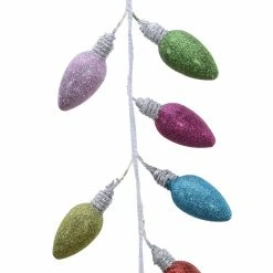 Outlet 🎉 6ft. Large Glitter Light Bulb Garland by Ashland® 🎁