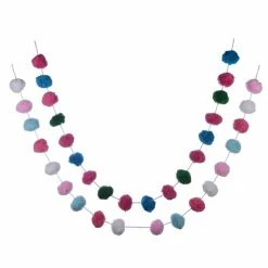 Coupon 🛒 Assorted 6ft. Pastel Pom Pom Garland by Ashland® 🎁 -Christmas Shop 10700490 2