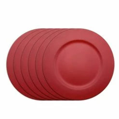 Promo 🤩 13" Red 🎄 Christmas Chargers by Celebrate It™, 6ct. ✔️ -Christmas Shop 10700534 5