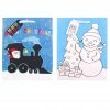 Outlet 🛒 Medium Color Snowman & Train Gift Bags, 2ct. by Celebrate It™ 🎅 Christmas 🧨