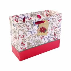 Outlet 🎁 Cardinal & 🎁 Christmas Foliage Gift Bags by Celebrate It™, 2ct. 🛒 -Christmas Shop 10700559 3