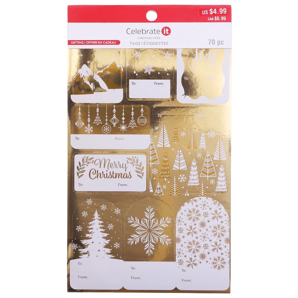 Coupon π― Gold Foil Sticker Gift Tags by Celebrate It™ π Christmas 𧨠3 Coupon π― Gold Foil Sticker Gift Tags by Celebrate It™ π Christmas π§¨