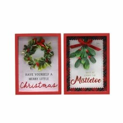 Brand new 😀 Assorted 7.8" 🎅 Christmas Greenery Tabletop Sign by Ashland® ✨