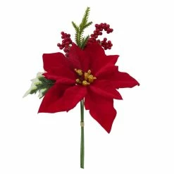 Wholesale 🛒 Red Poinsettia & Berry Bundle by Ashland® ❤️