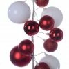 Best Pirce 🧨 6ft. Red & White Ball Ornament Garland by Ashland® ❤️